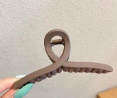 Mandal Toka İthal Ürün Fiyonk Büyük Boy 13 cm Mat Vizon Saç Tokası - 3