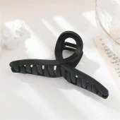 Mandal Toka İthal Ürün Fiyonk Büyük Boy 13 cm Mat Siyah Saç Tokası - 4