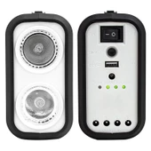 Powermaster Solar Güneş Enerji Panelli 3 Ampullü Kamp Lambası Aydınlatma Powerbank Özellikli Çoklu Şarj Kablolu - 8