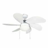 Vanti KCF281 60W 30 inç Beyaz 6 Kanatlı Işıklı İpli Tavan Vantilatörü - 1