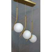 GOLD BEYAZ CAMLI SARKIT AVİZE 3'LÜ - 1