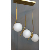 GOLD BEYAZ CAMLI SARKIT AVİZE 3'LÜ - 4