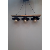 AHŞAP 3'LÜ ŞAPKALI AVİZE - 1