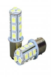 Çakar Ledli Stop Ampulü Fren Lambası 18 Led Kırmızı Çift Duy 1016 - 2