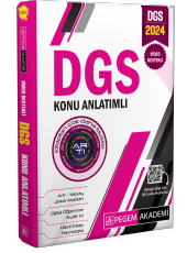 Pegem Yayınları 2024 DGS Tamamı Çözümlü Konu Anlatımı - 3