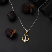 Deniz Çapası 14 Ayar Altın Kolye Ucu thumbnail 4