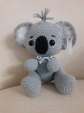 Papyonlu Koala Amigurumi Organik Oyuncak thumbnail 1