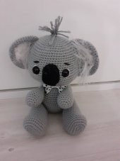 Papyonlu Koala Amigurumi Organik Oyuncak thumbnail 2