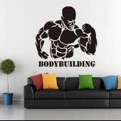 Vücut Geliştirme Erkek Spor Salanları Dekorasyonu İçin Dekoratif Sticker Çıkartma - 1