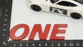 DK Tuning ONE Bagaj Kırmızı Yazı Logo Arma Mini Cooper İle Uyumlu - 2