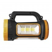 POWERMASTER MH-818A ŞARJLI + SOLAR 5 MODLU ÇOK FONKSİYONLU 3W+15W IŞILDAK EL FENERİ - 2