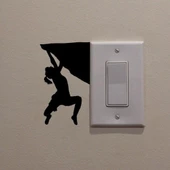 Işık Anahtarı Spor Temalı Dekoratif Yaratıcı Sticker Çıkartma Duvar - 1