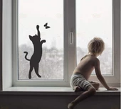 Işık Anahtarı Kelebek Temalı Dekoratif Yaratıcı Sticker Çıkartma Duvar - 1