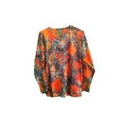 Black Hunter Turuncu Orman Desen Sweatshirt - 1