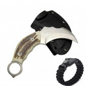 BİL-TEK SHOP Outdoor Kemik Karambit Akrep 099 15,5 CM - 1