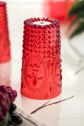 Akrilik Kırmızı Tekli Uzun Bardak & Su Meşrubat Bardağı 750 ml ( Büyük Boy & Cam Değildir ) thumbnail 3