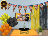 Naruto Perdeli Doğum Günü Parti Malzemeleri Süsleri Seti - 1