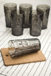 Akrilik Füme Tekli Uzun Bardak & Su Meşrubat Bardağı 750 ml ( Büyük Boy & Cam Değildir ) thumbnail 2