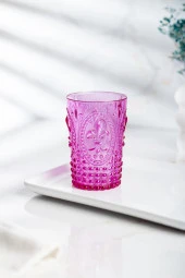 Akrilik Pembe Tekli Kısa Bardak & Su Meşrubat Kahve Yanı Bardağı 400 ml ( Cam Değildir ) thumbnail 2