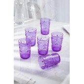 Akrilik Mor 6lı Kısa Bardak & Su Meşrubat Kahve Yanı Bardağı 400 ml ( Cam Değildir ) - 2