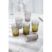 Akrilik Füme 6lı Kısa Bardak & Su Meşrubat Kahve Yanı Bardağı 400 ml ( Cam Değildir ) - 1