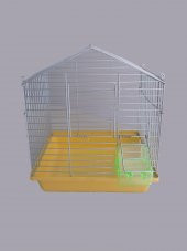 Kuş Kafesi Silver Galvaniz Tek Kapılı Tek Yemlikli - 1