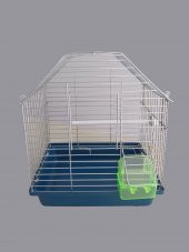Kuş Kafesi Silver Galvaniz Tek Kapılı Tek Yemlikli - 1