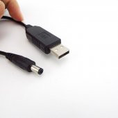 Usb Voltaj Yükseltici Regülatör-Usb To 5.5*2.1mm Power Jack - 1