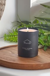 Bardak Mum Cherry Blossom | Cam Bardak Mum | Kiraz Çiçeği Dekoratif Mumluk thumbnail 1