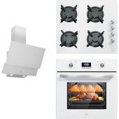 Çetintaş Airfrey Ankastre Set-Beyaz(Fırın-5234 &Cat848 Ocak &P3 55231 Davlumbaz) - 1