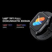 Havit M9034 Akıllı Saat – Sesli Telefon Görüşmesi Bluetooth V5.3 SİYAH - 1