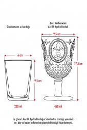 Akrilik Şeffaf Tekli Kadeh & Su Meşrubat Kahve Yanı Bardağı 450 ml ( Cam Değildir ) - 4