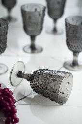 Akrilik Füme Tekli Kadeh & Su Meşrubat Kahve Yanı Bardağı 450 ml ( Cam Değildir ) - 3
