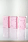 Akrilik Soft Pembe Şeker Kahve Çay Kavanozu 500 Ml (Vakum Kapak ) - 3