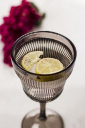 Akrilik Füme Tekli Kadeh & Su Meşrubat Kahve Yanı Bardağı 300 ml ( Cam Değildir ) - 2