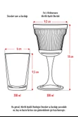 Akrilik Şeffaf 6'lı Kadeh & Su Meşrubat Kahve Yanı Bardağı 300 ml ( Cam Değildir ) - 8