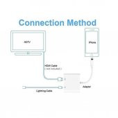 Hdmi Lightning To Çevirici Dönüştürücü Kablo Adaptör - 3