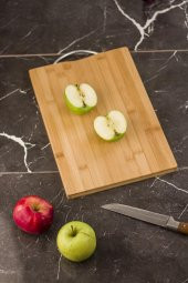Bambu Kesme Tahtası Sunum Tahtası 22x32 - 1