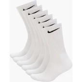 Nike Everyday Cushion Crew Beyaz Renkli Çorap 6'lı SX5172-100 - 1