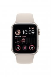 Apple Watch SE 2 GPS 40mm Yıldız Işığı Alüminyum Kasa ve Spor Kordon Akıllı Saat - 1