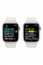 Apple Watch Series 8 GPS 41mm Gümüş Rengi Alüminyum Kasa ve Spor Kordon Akıllı Saat - 5