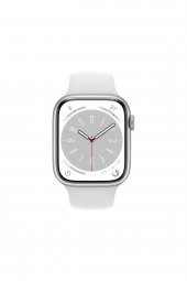 Apple Watch Series 8 GPS 45mm Gümüş Rengi Alüminyum Kasa ve Spor Kordon Akıllı Saat - 2