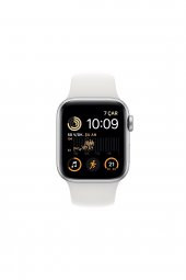 Apple Watch SE GPS 40mm Gümüş Rengi Alüminyum Kasa ve Beyaz Spor Kordon Akıllı Saat - 2