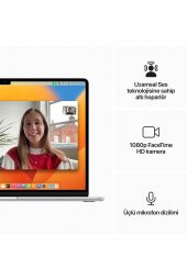 15-inch MacBook Air: Apple M2 chip with 8-core CPU and 10-core GPU, 256GB - Silver - 5
