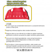 AKAR FLIPPER YÜZMEYE YARDIMCI YELEK KIRMIZI 0-10 Kg - 5