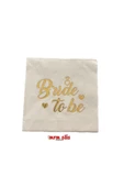 Parti Bride Gold Yaldızlı Peçete 16 Adet - 1