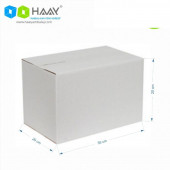 HAAY AMBALAJ 35x20x20cm Tek Oluklu Koli - Beyaz (5 ADET) - 2