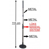 Vipix Tüm Temizlik Seti Kovalarına Uyumlu Metal Yedek Sap 2 Mop  (Parex,Vileda vb. Kovalara Uyumlu) - 2