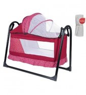 Convers Sallanır Cibinlikli Fuşya Bebek Beşik - 1