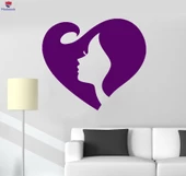 Duvar Çıkartmaları Dekorasyon Sticker Güzellik Salonu Saç Stilisti Spa Dekor Benzersiz Hediyelik - 1